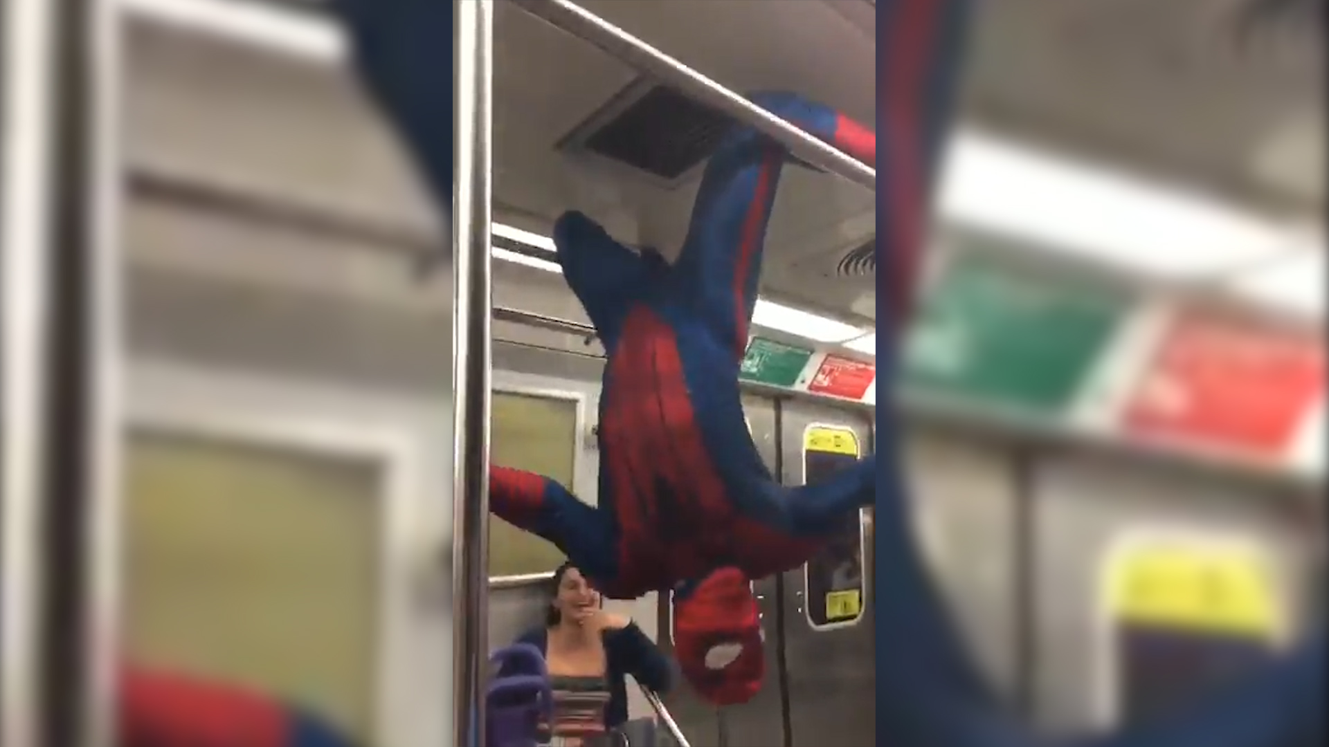 Video: Spiderman baila Scooby Do Papa y la rompe en el techo - Canal 9  Televida Mendoza