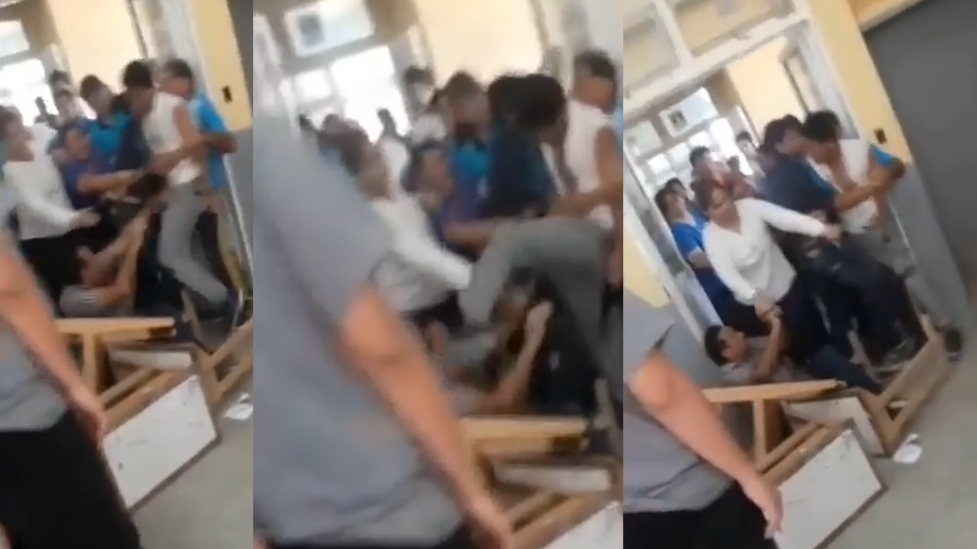 Video: Alumno le pegó una patada en la cara a profesor - Canal 9 Televida  Mendoza