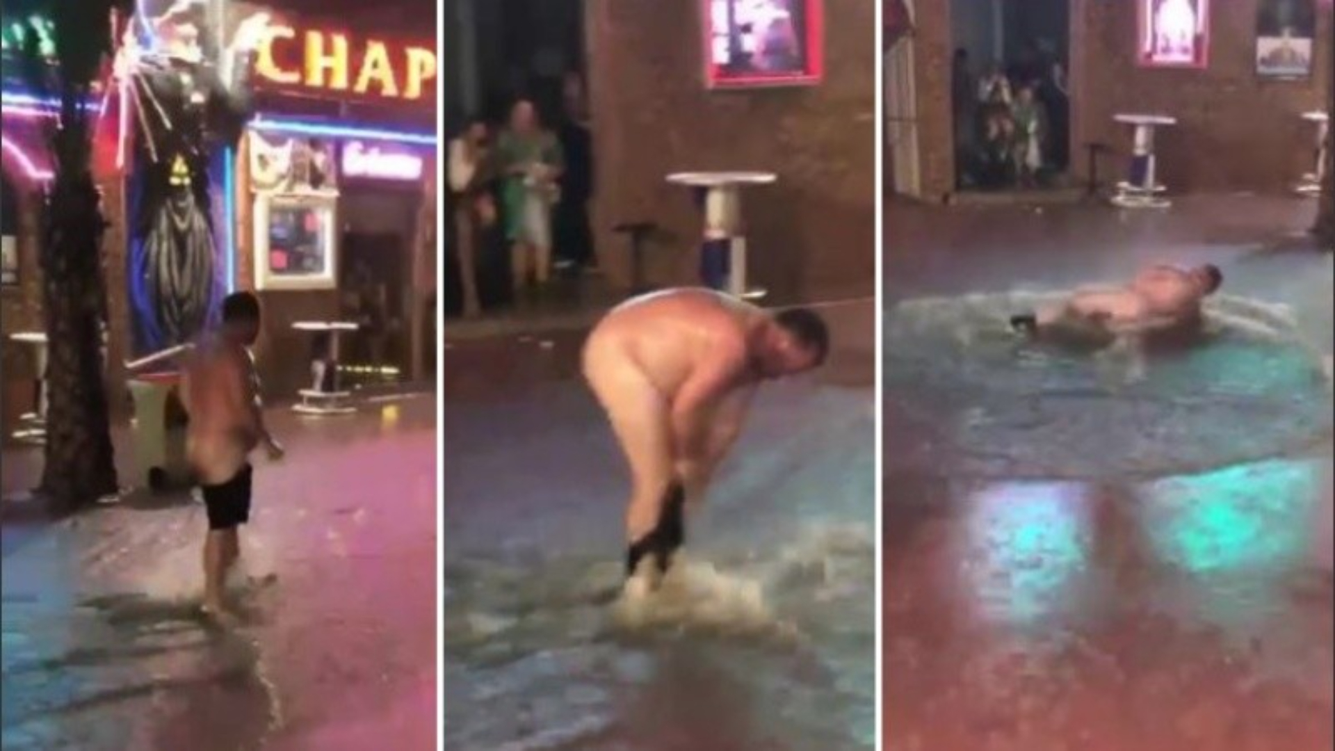 Video: Se desnudó y se tiró a un charco para festejar la lluvia - Canal 9  Televida Mendoza