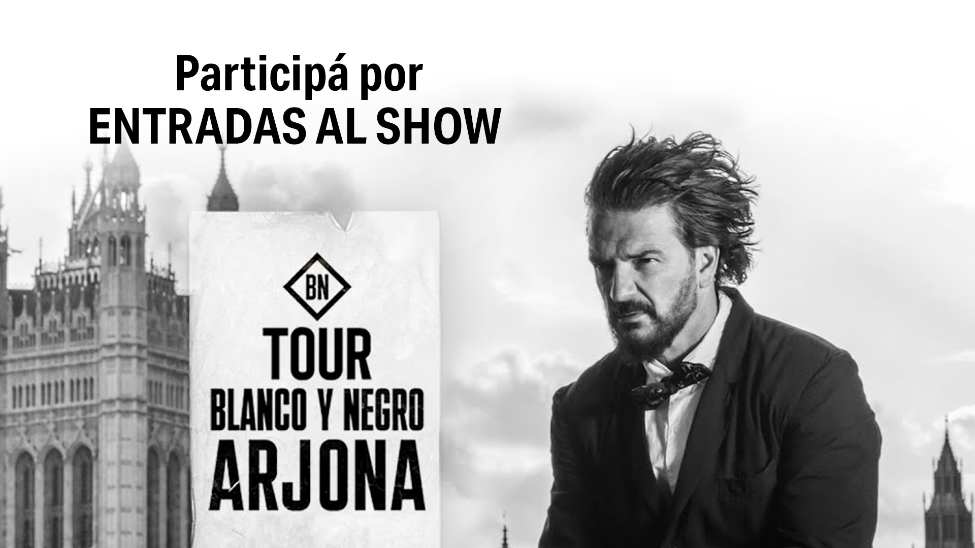 Ganate entradas para ir a ver a Ricardo Arjona en Mendoza Canal 9