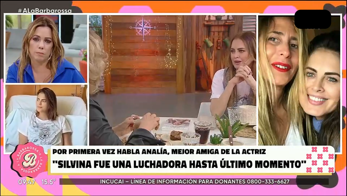 Analía y Eugenia, las amigas de Silvina Luna y su desgarrador relato de la  despedida de la actriz en A la Barbarossa - Canal 9 Televida Mendoza