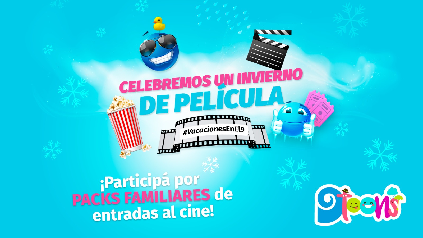 Disfrutá las Vacaciones en el 9 y ganate entradas al cine - Canal 9  Televida Mendoza